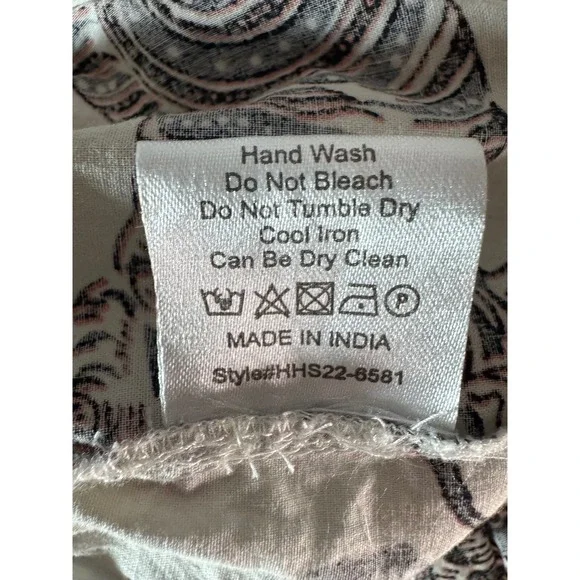 House of Harlow 1960 Floral Smocked Square Neck Ruffle Mini Dress Size S - Picture 7 of 8